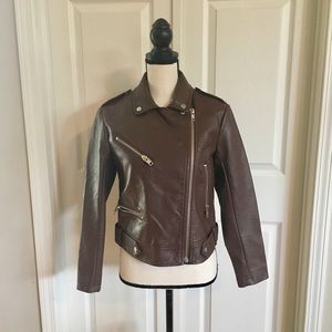 ASOS Faux Leather Biker Jacket